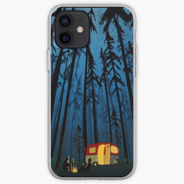 retro twilight camping iPhone Soft Case RB2409 product Offical Twilight Merch