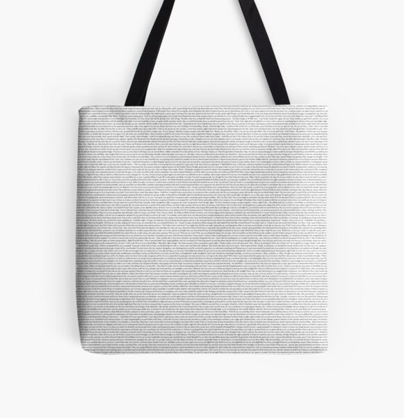 Twilight Movie Script in the Twilight Font All Over Print Tote Bag RB2409 product Offical Twilight Merch