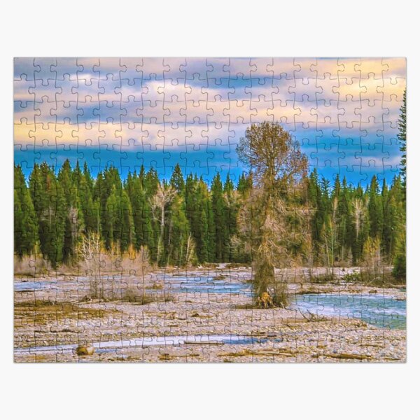 Twilight Creek at Yellowstone National Park Jigsaw Puzzle RB2409 product Offical Twilight Merch