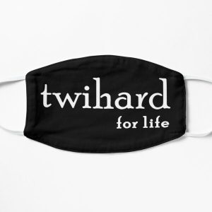Twihard For Life Twilight Saga White Flat Mask RB2409 product Offical Twilight Merch